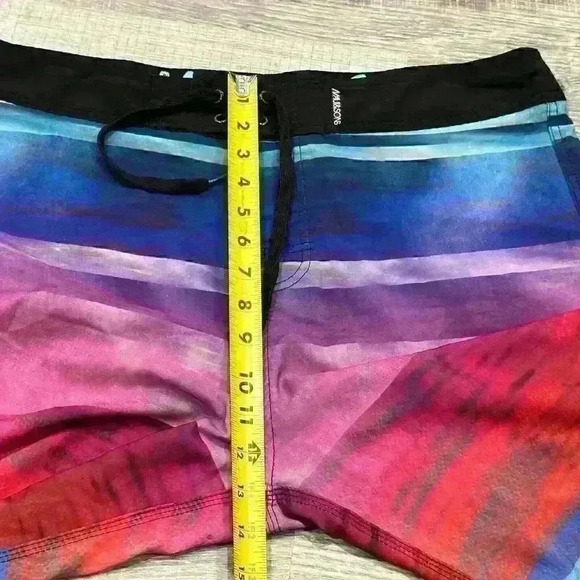 MAUI AND SONS 4-way Stretch Board Shorts Cargo Pocket Men's Size 37” X 10” EUC - Picture 13 of 16